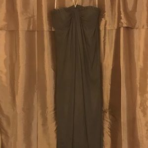 Strapless Grey Shimmer